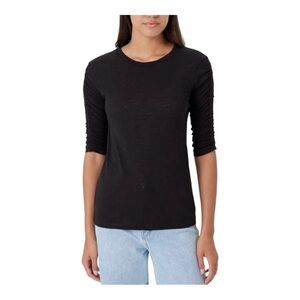 Goldie Lewinter Ruched Half Sleeve Tee